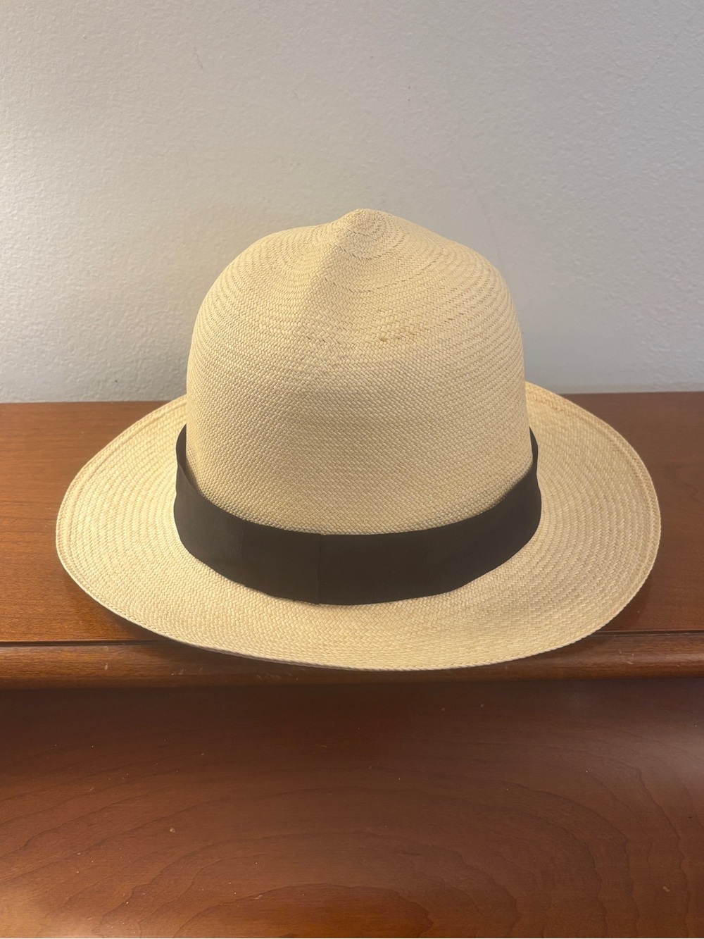 Authentic Montecristi Panama Hat - Handwoven Ecuador Size 58